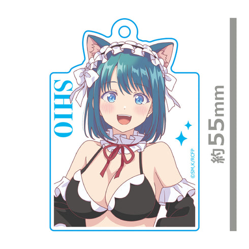 『幼馴染とはラブコメにならない』アクリルキーリング 水萌 汐 猫耳水着メイドver.【描き下ろし】