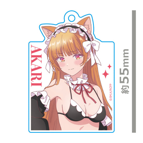 『幼馴染とはラブコメにならない』アクリルキーリング 火威 灯 猫耳水着メイドver.【描き下ろし】