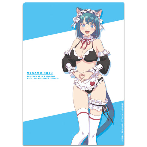『幼馴染とはラブコメにならない』クリアファイル 水萌 汐 猫耳水着メイドver.【描き下ろし】