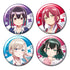『ばっどがーる』メタリック缶バッジ4個セット 優&亜鳥&涼&るら