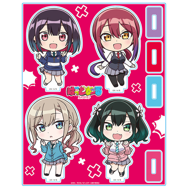 『ばっどがーる』アクリルキャラスタンド 優&亜鳥&涼&るら デフォルメキャラ