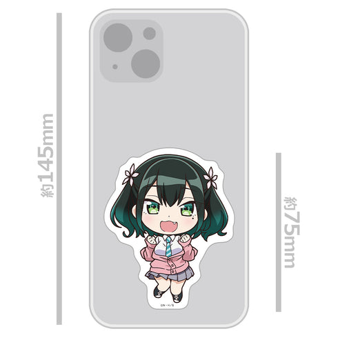 『ばっどがーる』ダイカットステッカー 瑠璃葉るら デフォルメver.