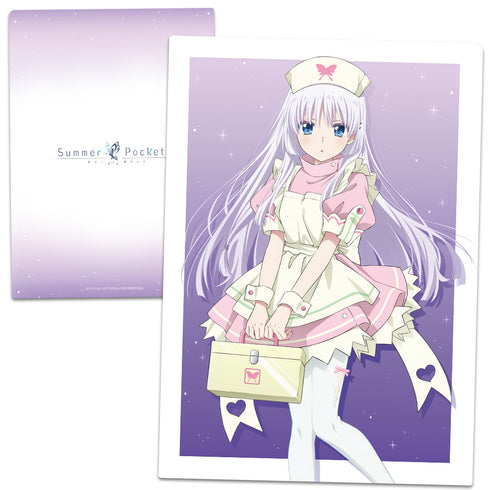 『Summer Pockets』クリアファイル 鳴瀬 しろは ナースメイドver. 【描き下ろし】