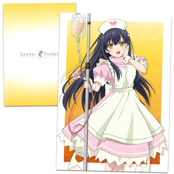 《Summer Pockets》透明文件夹 久岛 鸥 护士女仆版 【全新绘制】