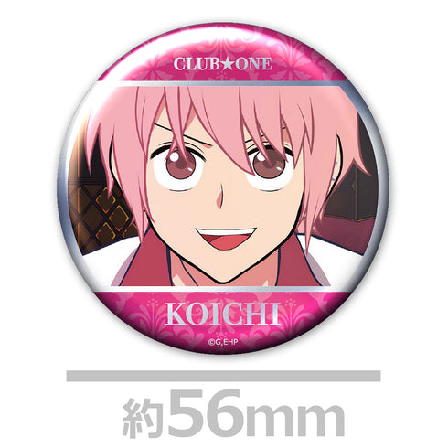 『えぶりでいホスト』メタリック缶バッジ4個セット CLUB★ONE
