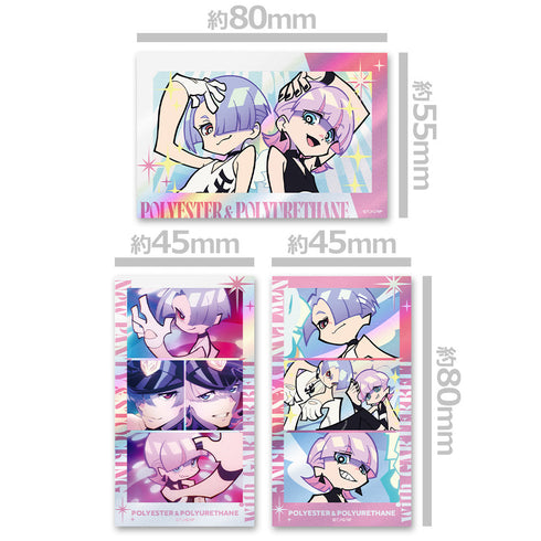 『New PANTY & STOCKING with GARTERBELT』サムネイルキラステッカーセット ポリエステル&ポリウレタン