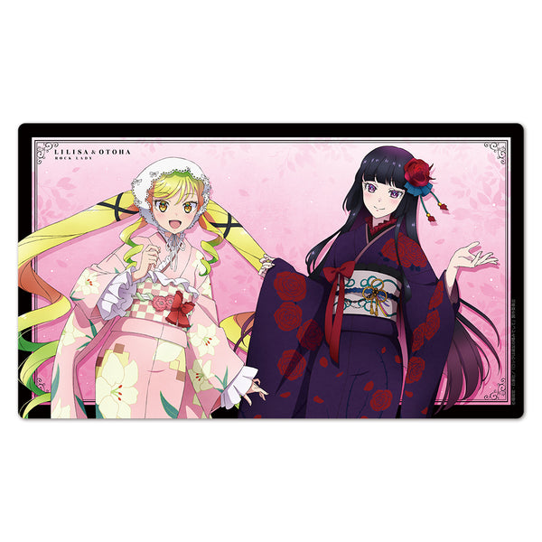 『ロックは淑女の嗜みでして』キャラクターラバーマット りりさ&音羽 振袖ver.【描き下ろし】