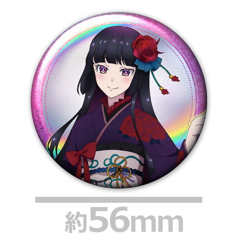 《摇滚是淑女的雅趣》全息图徽章2枚套装 黑铁音羽 振袖版【全新绘制】