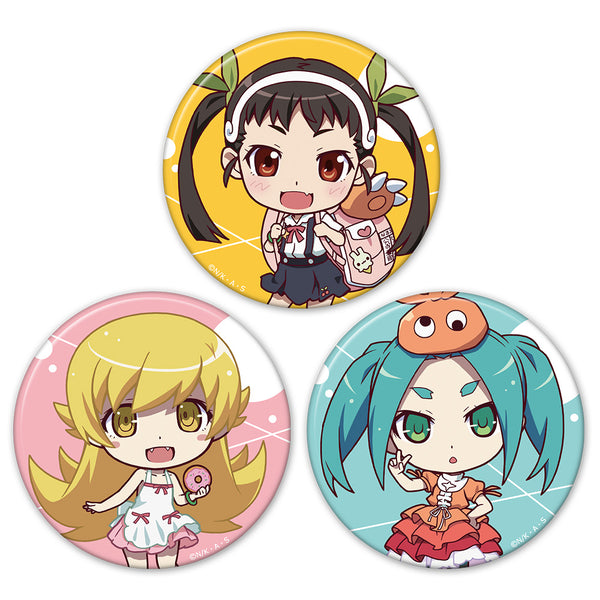 『<物語>シリーズ』缶バッジ3個セット