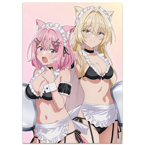 『わたしが恋人になれるわけないじゃん、ムリムリ!(※ムリじゃなかった!?)』クリアファイル れな子&真唯 猫耳水着メイドver.【描き下ろし】