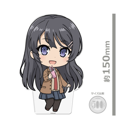 『青春ブタ野郎シリーズ』でかぷにこれ!アクリルフィギュア 桜島麻衣 制服ver.
