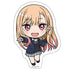 "That Dress-Up Doll Is in Love" Die-Cut Sticker: Kaitaka Kaimu (Chibi Version)