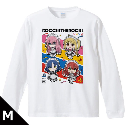 『ぼっち・ざ・ろっく!』リブ付ロングスリーブTシャツ ひとり&虹夏&リョウ&郁代 メイド服ver.