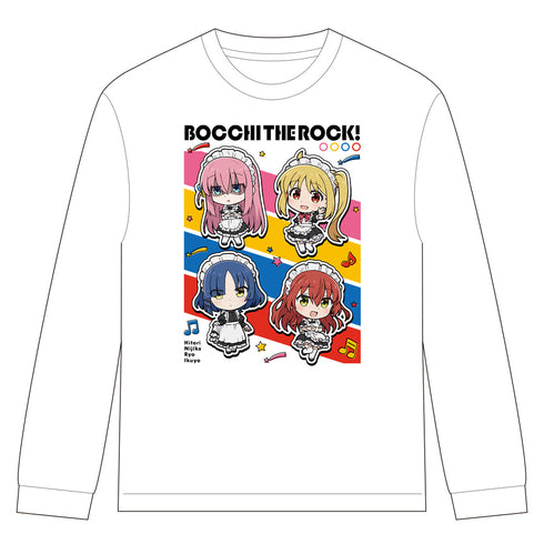 『ぼっち・ざ・ろっく!』リブ付ロングスリーブTシャツ ひとり&虹夏&リョウ&郁代 メイド服ver.
