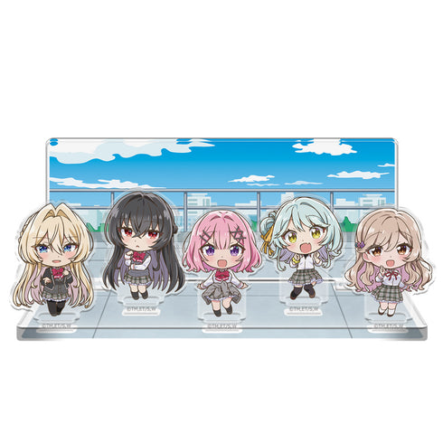 『わたしが恋人になれるわけないじゃん、ムリムリ!(※ムリじゃなかった!?)』アクリルジオラマ れな子&真唯&紫陽花&紗月&香穂