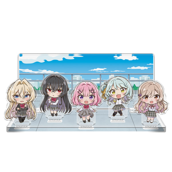 『わたしが恋人になれるわけないじゃん、ムリムリ!(※ムリじゃなかった!?)』アクリルジオラマ れな子&真唯&紫陽花&紗月&香穂