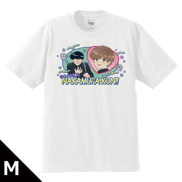 『ーションガンバレ!中村くん!!』Tシャツ 中村男久斗&広瀬愛貴 WHITEver.