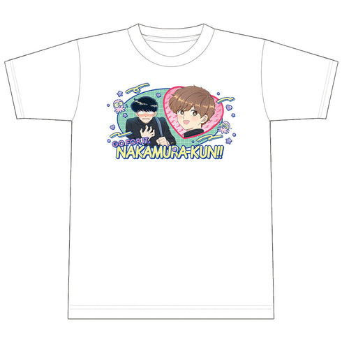 『ーションガンバレ!中村くん!!』Tシャツ 中村男久斗&広瀬愛貴 WHITEver.