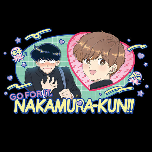 『ーションガンバレ!中村くん!!』Tシャツ 中村男久斗&広瀬愛貴 BLACKver.