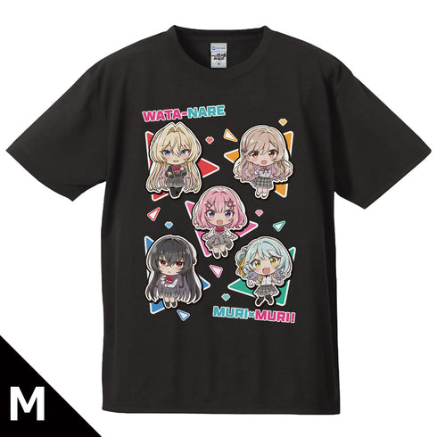 『わたしが恋人になれるわけないじゃん、ムリムリ!(※ムリじゃなかった!?)』Tシャツ れな子&真唯&紫陽花&紗月&香穂 デフォルメver.