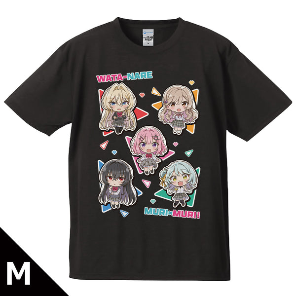 『わたしが恋人になれるわけないじゃん、ムリムリ!(※ムリじゃなかった!?)』Tシャツ れな子&真唯&紫陽花&紗月&香穂 デフォルメver.