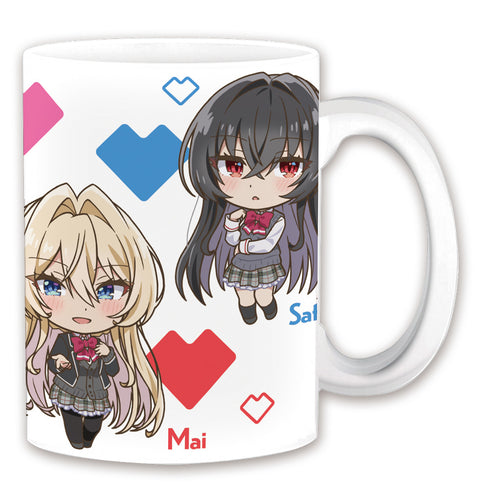 『わたしが恋人になれるわけないじゃん、ムリムリ!(※ムリじゃなかった!?)』マグカップ れな子&真唯&紫陽花&紗月&香穂 デフォルメver.