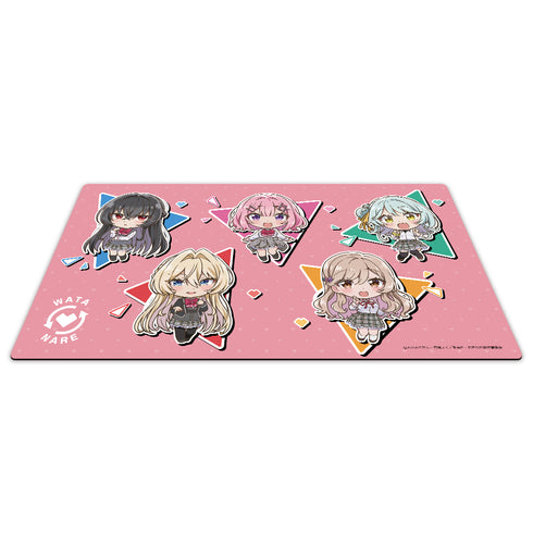 『わたしが恋人になれるわけないじゃん、ムリムリ!(※ムリじゃなかった!?)』キャラクターラバーマット れな子&真唯&紫陽花&紗月&香穂 デフォルメver.