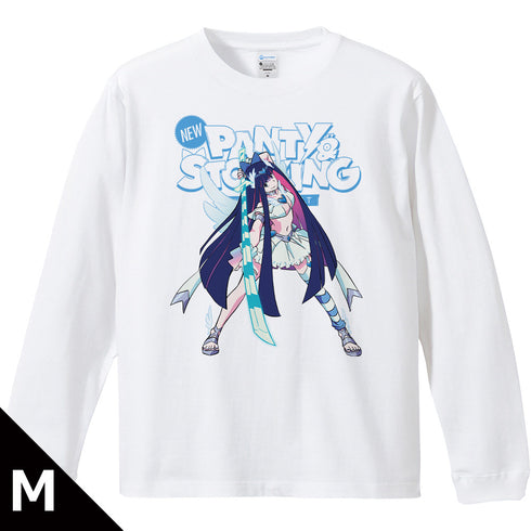 『New PANTY & STOCKING with GARTERBELT』リブ付ロングスリーブTシャツ ストッキング リアル等身ver.