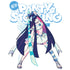 『New PANTY & STOCKING with GARTERBELT』リブ付ロングスリーブTシャツ ストッキング リアル等身ver.