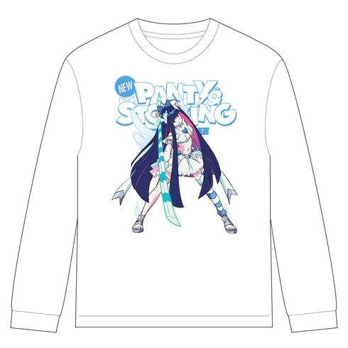 『New PANTY & STOCKING with GARTERBELT』リブ付ロングスリーブTシャツ ストッキング リアル等身ver.