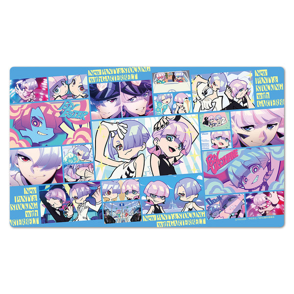 『New PANTY & STOCKING with GARTERBELT』キャラクターラバーマット ポリエステル&ポリウレタン 場面写ver.