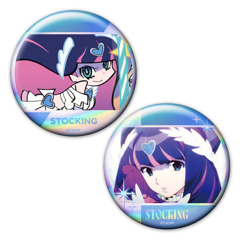 『New PANTY & STOCKING with GARTERBELT』ホログラム缶バッジ2個セット ストッキング vol.3
