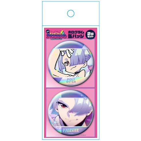 『New PANTY & STOCKING with GARTERBELT』ホログラム缶バッジ2個セット ポリエステル