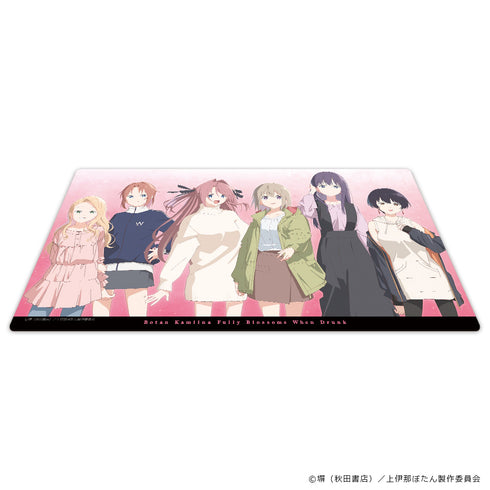 『上伊那ぼたん、酔へる姿は百合の花』キャラクターラバーマット 集合ver.