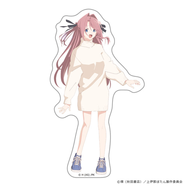 『上伊那ぼたん、酔へる姿は百合の花』ダイカットステッカー 上伊那ぼたん