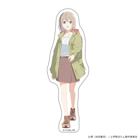 『上伊那ぼたん、酔へる姿は百合の花』ダイカットステッカー 砺波いぶき