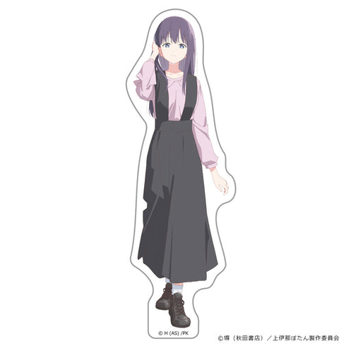 『上伊那ぼたん、酔へる姿は百合の花』ダイカットステッカー 郡上かなで