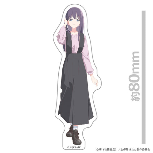 『上伊那ぼたん、酔へる姿は百合の花』ダイカットステッカー 郡上かなで