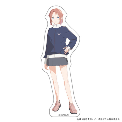 『上伊那ぼたん、酔へる姿は百合の花』ダイカットステッカー 遊佐あかね