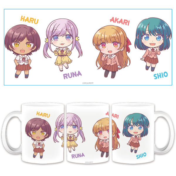 『幼馴染とはラブコメにならない』マグカップ 汐&灯&るな&春 デフォルメver.