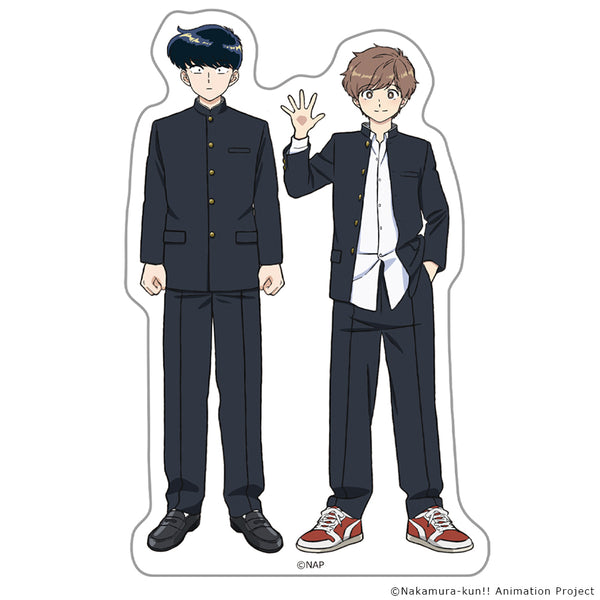 『ーションガンバレ!中村くん!!』ダイカットステッカー 中村男久斗&広瀬愛貴