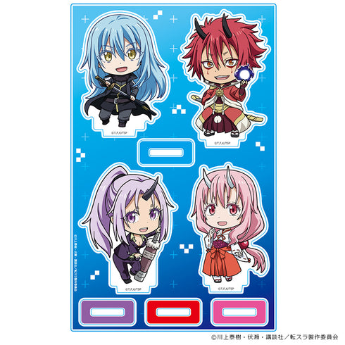 『転生したらスライムだった件』アクリルキャラスタンド リムル 魔王ver.&ベニマル&シュナ&シオン デフォルメキャラ