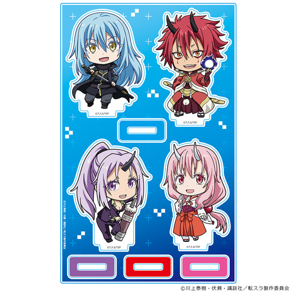 『転生したらスライムだった件』アクリルキャラスタンド リムル 魔王ver.&ベニマル&シュナ&シオン デフォルメキャラ