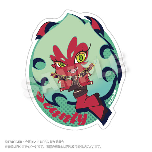 "New PANTY & STOCKING with GARTERBELT" Die-Cut Sticker: Scanty