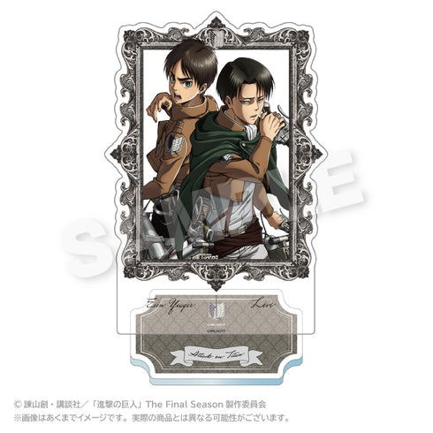 『進撃の巨人』額縁アクリルスタンド エレン&リヴァイ