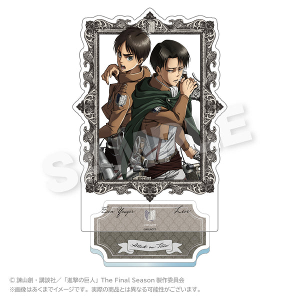 『進撃の巨人』額縁アクリルスタンド エレン&リヴァイ