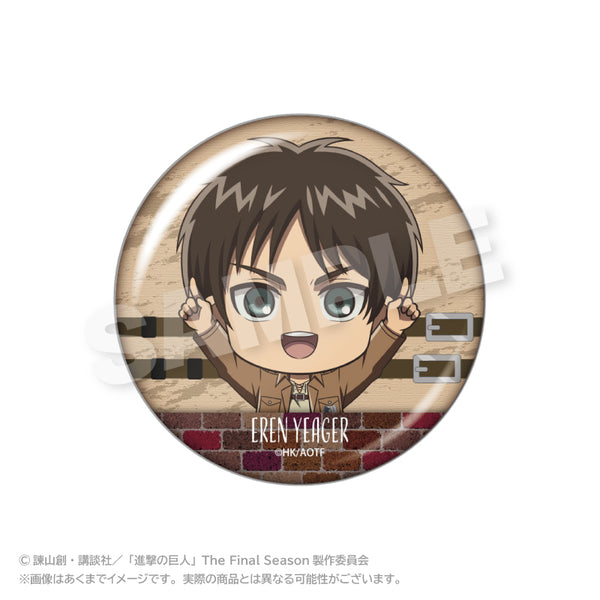 『進撃の巨人』ぽいんつ缶バッジ エレン・イェーガー