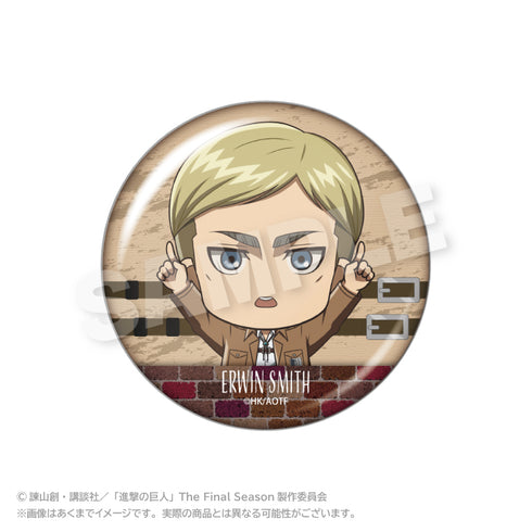 『進撃の巨人』ぽいんつ缶バッジ エルヴィン・スミス