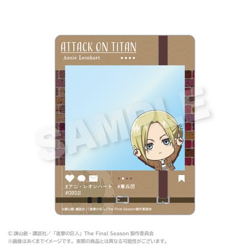 『進撃の巨人』SNS風カード ぽいんつVer. アニ・レオンハート