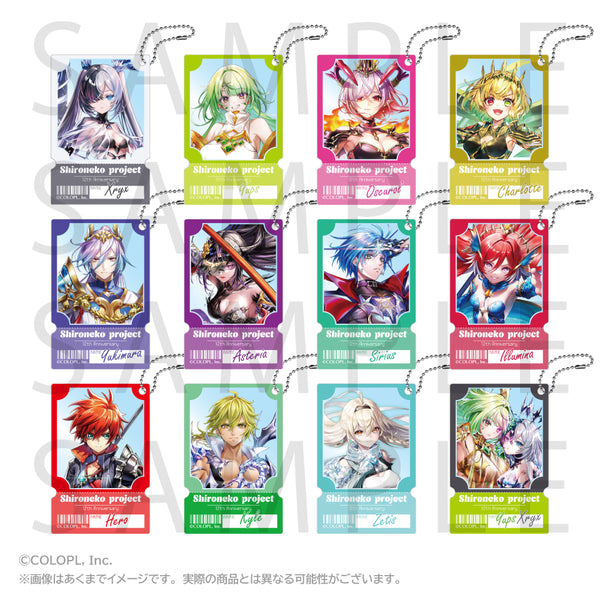 『白猫プロジェクト NEW WORLD'S』トレーディングアクリルキーホルダー(12周年Ver.)A【BOX】